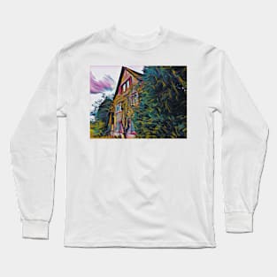 Swiss Cottage in the forest Long Sleeve T-Shirt